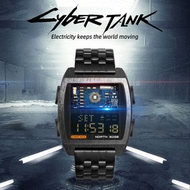 Men Digital Sport Watch 50M Waterproof Wrist Watch with Stopwatch Alarm Clock LED Backlight