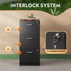 DEVAISE 3 Drawer File Cabinet with Lock, Vertical Wood Filing