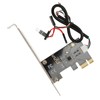 Computer Power Reset Switch PCIE Card Precise Control Thickened Gold