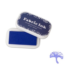 ZGWANSUI Ink Pads for Rubber Stamps, Stamp Pad for Fabric Wood Paper Stamping, Washable Fingerprint Thumbprint Ink Pad, Craft Ink Pad Stamps Partner DIY Color (Blue)