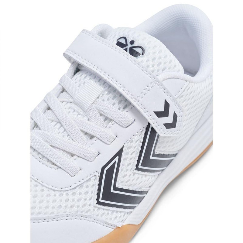 hummel MULTIPLAY Flex VC JR - Scarpe da Ginnastica, White/Black,