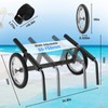 Morohope Kayak Beach Cart, Width Adjustable 5.5"-29.5" Universal Canoe Dolly