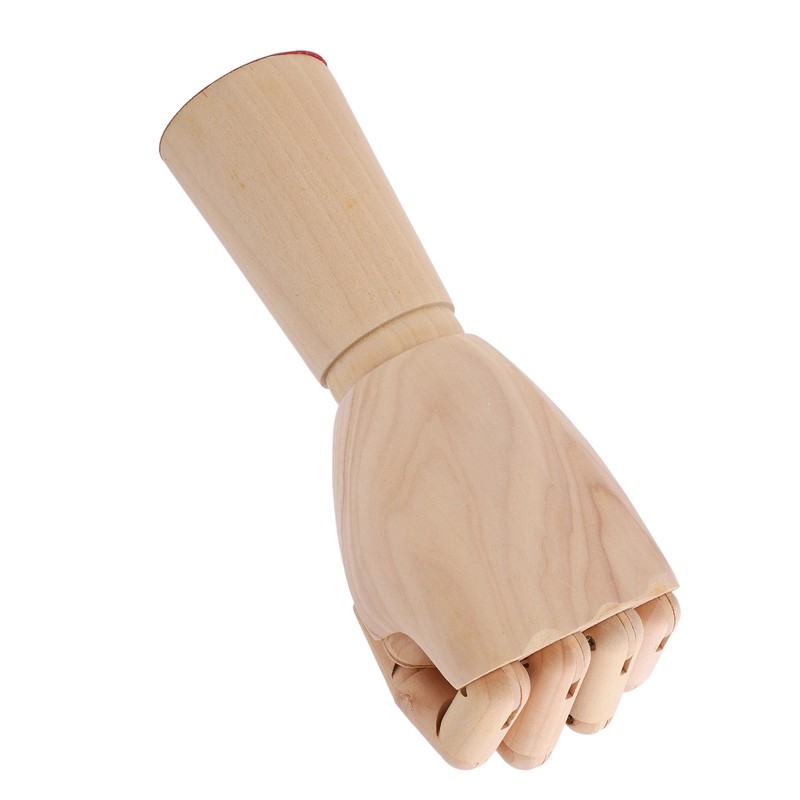 Wooden Hand Model Movable Flexible Durable Wood Wide Application Wooden