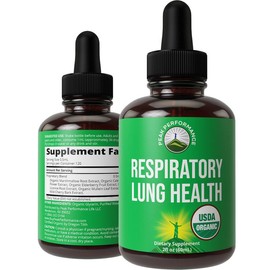 USDA Organic Respiratory Drops – Natural Lung Health Support | Herbal Formula for Clear Breathing, Immune Defense & Respiratory Wellness