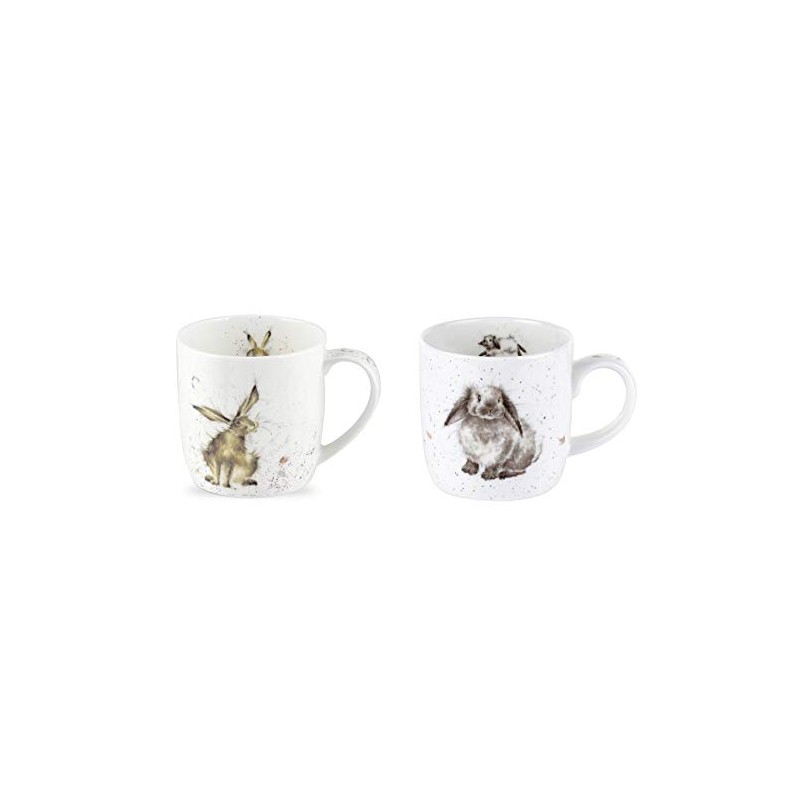 Wrendale Mugs - Good Hare Day & Rosie - Twin
