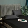 3 Pcs Cooling Queen Fitted Sheet Size Black, 100% Viscose