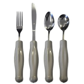 Weighted Utensils Set / 4 Tea & Soupspoon Fork & Knife - 10665F