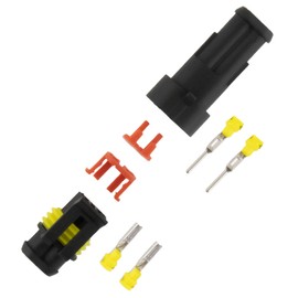 10 x Car Cable Connector 2-Pin Quick Connector IP67 Waterproof for Car Motorcycle Boat