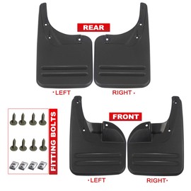 A-Premium Splash Guards Mud Flaps Mudflaps Mudguards Compatible with Toyota Hilux 2005-2014 Front & Rear 4-Pcs Kit