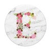 WHITE MARBLE PHONE GRIP PINK LETTER E INITIAL - E