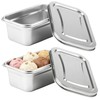 DORMIYA 2 Pcs Thickened Stainless Steel Food Keepers Set, Commercial