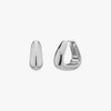 Gold&Deer 14K Goldfield Bold Drop Triangle One-Touch Earrings White Gold