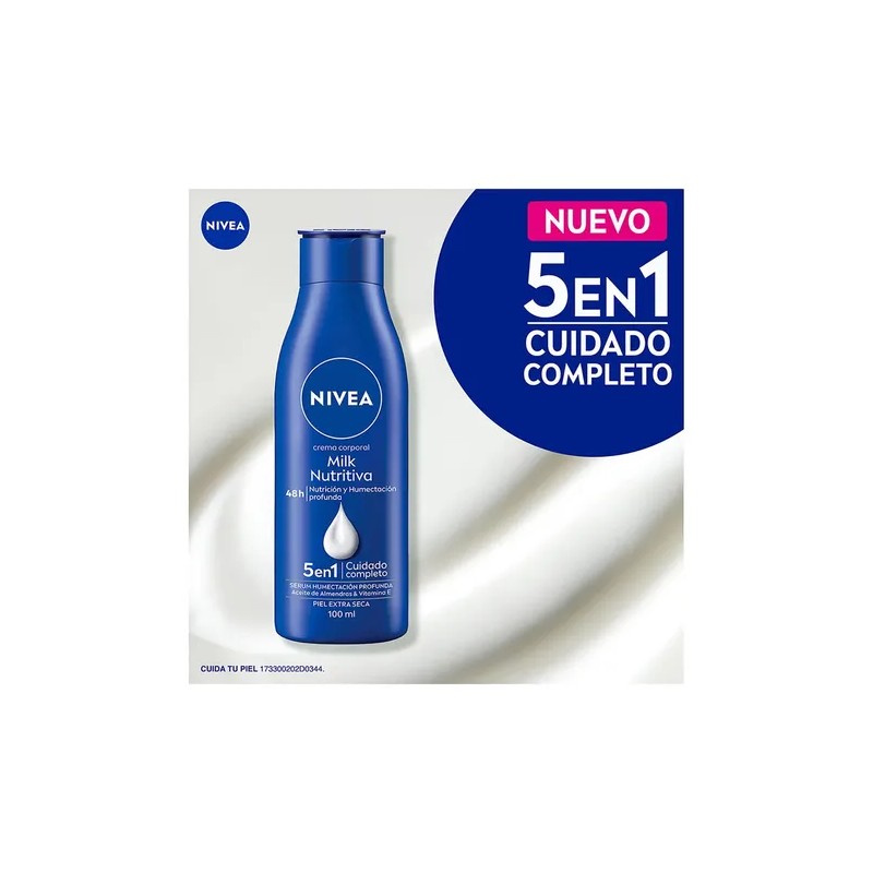 Nivea Body Milk Crema Corporal Humectante Nutritiva para Piel Extra