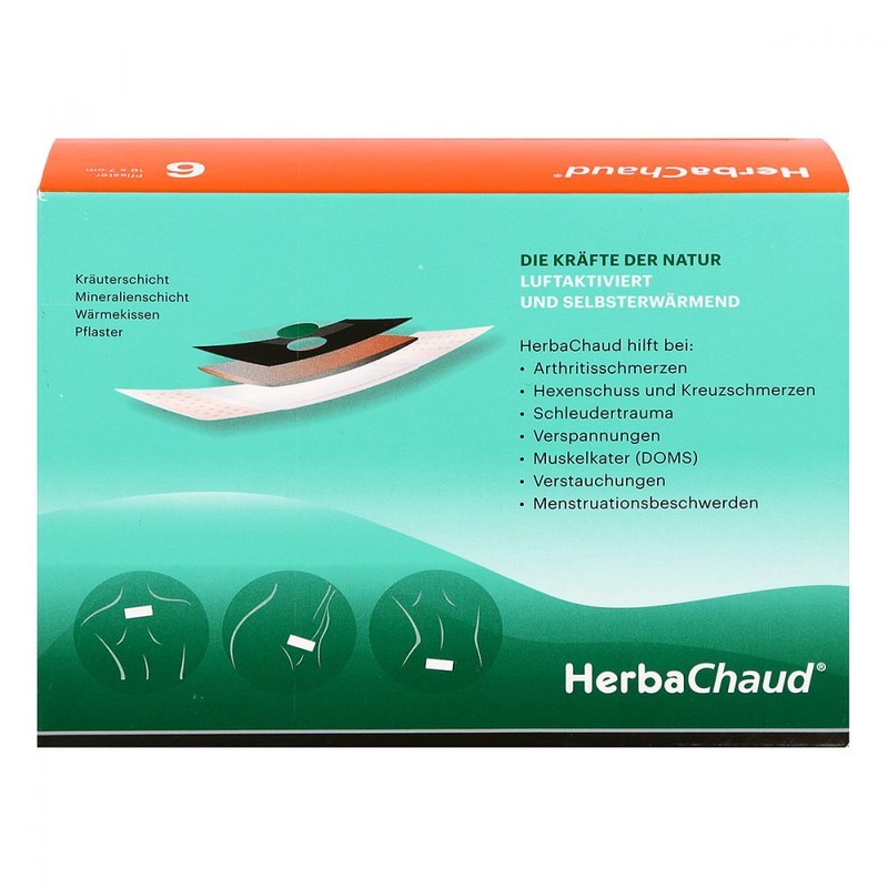 Herbachaud Heat Plasters Pack of 6