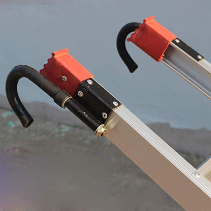 2 Pcs Telescoping Ladder Hook Stabilizers, Aluminum Alloy Ladder Roof