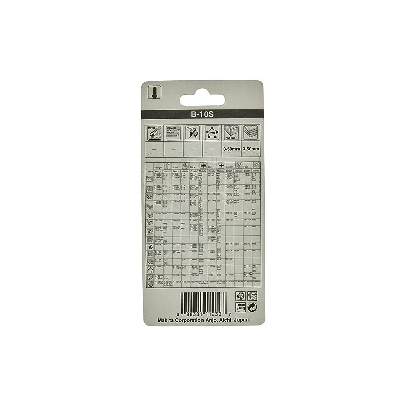 Makita 792691-8 Jig Saw Blade B-10S 5/Se F/Splinter Free Cut