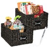 Best Choice Products Pantry Baskets Set of 2 16x12in Water