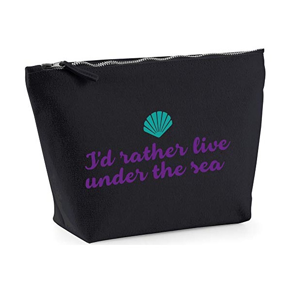 Hippowarehouse I'd rather be under the sea mermaid printed make