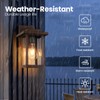 Smeike Outdoor Wall Sconce, Outside Porch Light Fixtures, Anti-Rust Exterior