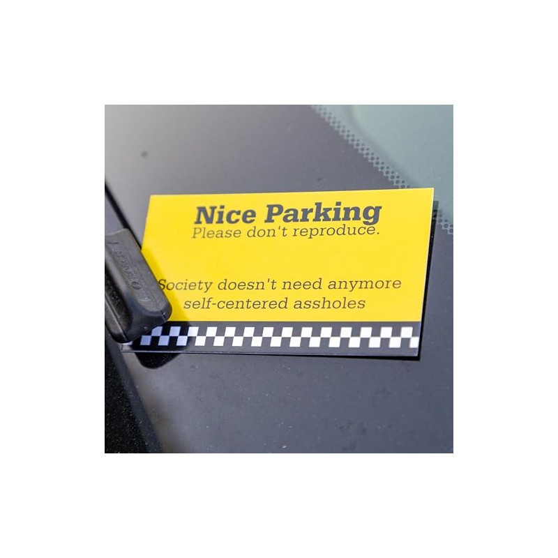 Nice Parking Please Don't Reproduce - Bad Parking Business Cards