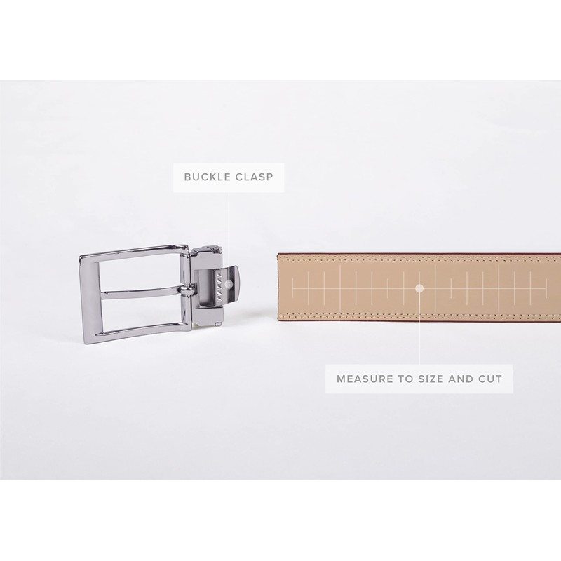 DQT Men Cordovan Leather Belt Gift Box Set