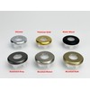 2-Pack Brass Sink Overflow Cover Ring, Round Bathroom Basin Overflow
