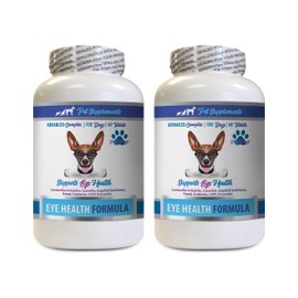 Dog Eye Care - Dogs Eye Health Formula - Advanced Eye Support Complex - VETS Recommended - Dog Cranberry Treats - 2 Bottles (120 Tablets)