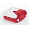 Penguin Home Solid Sherpa Blanket, Microfiber Throw for All Season,