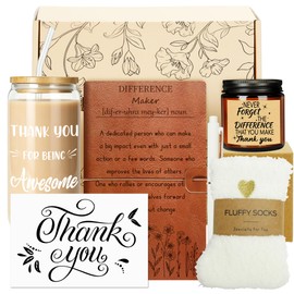 MerriBox Difference Maker Gifts for Women, Farewell Retirement Presents for Inspirational Colleague Mentor – Thank You Leaving Gift, End of Year Good Luck New Beginning