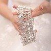 JWICOS Tiara de cristal plateado con diamantes de imitación para