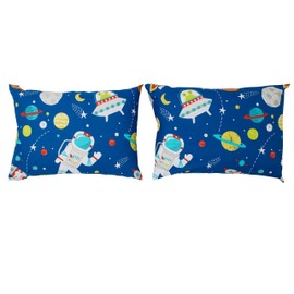 Bloomsbury Mill - Space, Rocket & Planet - Two Cushion Covers (Additional) - 50 cm x 75 cm