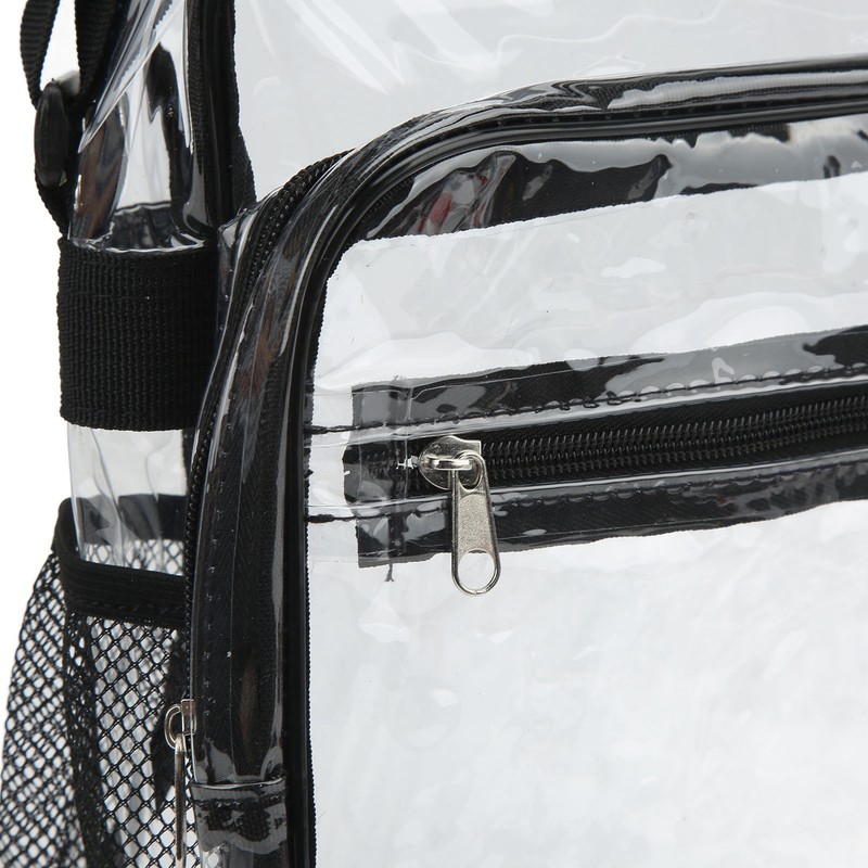 Clear Messenger Bag PVC Waterproof Visible Zipper Design Crossbody Tote