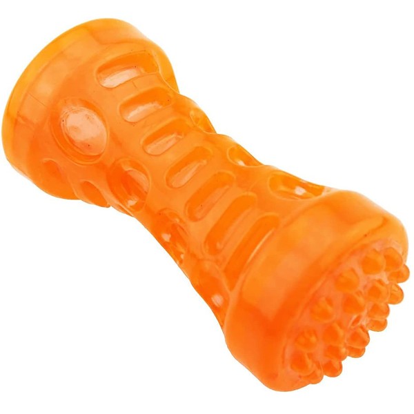ADUCK Dog Chew Toys Squeaky Tooth Cleaning Bone (Dumbbell Series)