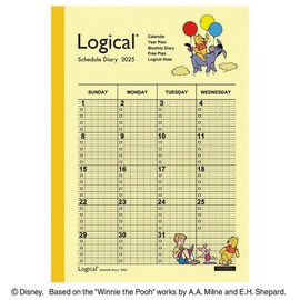 Logical Diary NS-A502-25DA2 Monthly Notebook Type D/A5/Pooh 2025