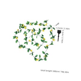 Operitacx Solaranlagenlichter Fee Draußen Solar- Dekorativ Im Freien Solarleuchte Für Den Garten Solarleuchten Für Außen Solarnachtlicht Blumengirlande Mit Lichtern Pvc