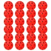 24 Pack Pickleball Balls, 40 Holes Outdoor Pickleballs, High Elasticity