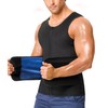Junlan Sauna Suit for Men 2 in 1 Waist Trainer