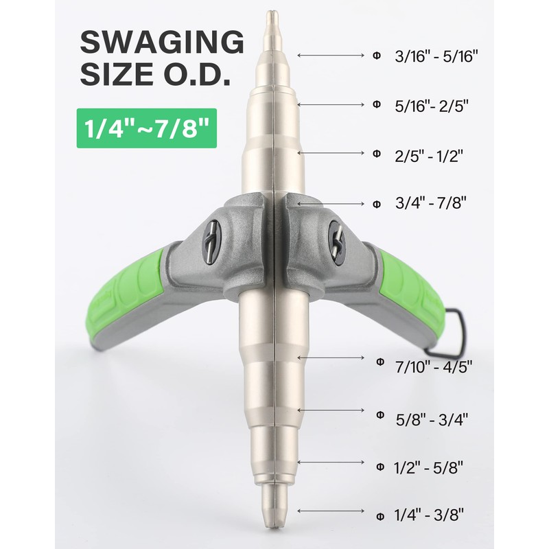 Wisscool Handheld Swaging Tool Copper Tube Expander HVAC Swage Expandiing