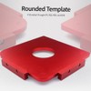 Rounded Template Woodworking Radius Template Radius Jig Router Template Aluminum