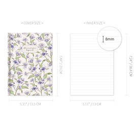 Monolike Journal For Beyond Minhwa Hardcover Lined Notebook, Iris - Hardcover, Academic, Journal, Diary, 192pages