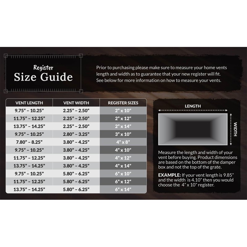 Decor Grates LTH410-BLK Lattice Floor Register, 4x10 Inches, Black