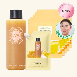 Wonder Bath [Refill Set] Hoyoung Kim Pick!Wonder Bath Lemon Green Cleanser 200ml + Lemon Green Cleanser 50ml refill pouch + 5 Lemon Green Essence Mask Packs / [리필세트] 김호영Pick! 원더바스 레몬청클렌저 200ml + 레몬청클렌저 50ml 리필 파우치 + 레몬청 에센스 마스크팩 5매