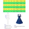 JASAMBAC Women's Dirndl Dresses Plus Size Long 3Pcs Traditional German