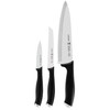 HENCKELS Silvercap Razor-Sharp 3-Piece Kitchen Knife Set, Chef Knife, Paring