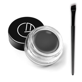 GOOD MOTHER Eyeliner Gel Set,Long Lasting Waterproof Gel Eyeliner With 5.51 IN Long Eyeliner Brush,High-Intensity Pigments Smudge-Proof Eye Liner Makeup Creamy Eyeliner Gel 5G-Dark Grey
