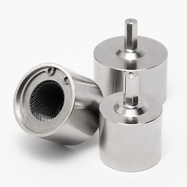 Vouyar Full-Metal Copper Pipe Cleaner, Tube Cleaning Brush for Drill with Replaceable Brushes, for Professional Plumbers and Industrial Purpose 1/2" 3/4" 1" Triple Set