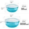Grizzly Set of Food Storage Containers, Storage Containers With Lid,
