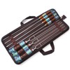 7pcs/set Stainless Steel Barbecue Forks Barbecue Skewers Roasting Needle Barbecue