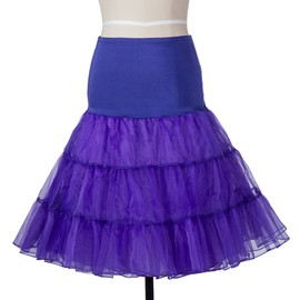 Boolavard 50s Petticoat Underskirt Retro Vintage Swing 1950's Rockabilly 26 Inches, purple