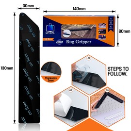 UFI EPL Reusable Rug Grippers for Laminate Floor Wooden and Clean Floor Washable Carpet Grippers